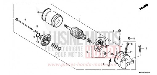 ANLASSER (XR125L3,4,5,6) XR125L3 de 2003